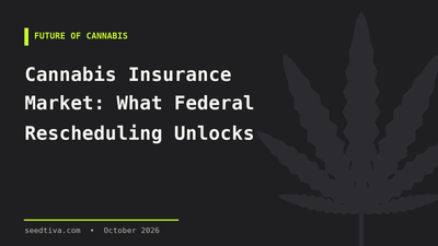 Cannabis Insurance Market: What Federal Rescheduling Unlocks