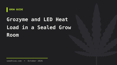 Grozyme and LED Heat Load in a Sealed Grow Room