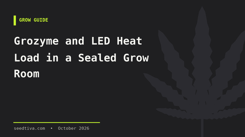 Grozyme and LED Heat Load in a Sealed Grow Room