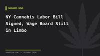 NY Cannabis Labor Bill Signed, Wage Board Still in Limbo