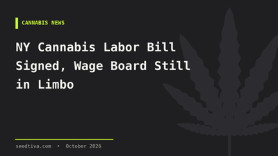 NY Cannabis Labor Bill Signed, Wage Board Still in Limbo