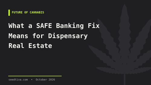 What a SAFE Banking Fix Means for Dispensary Real Estate