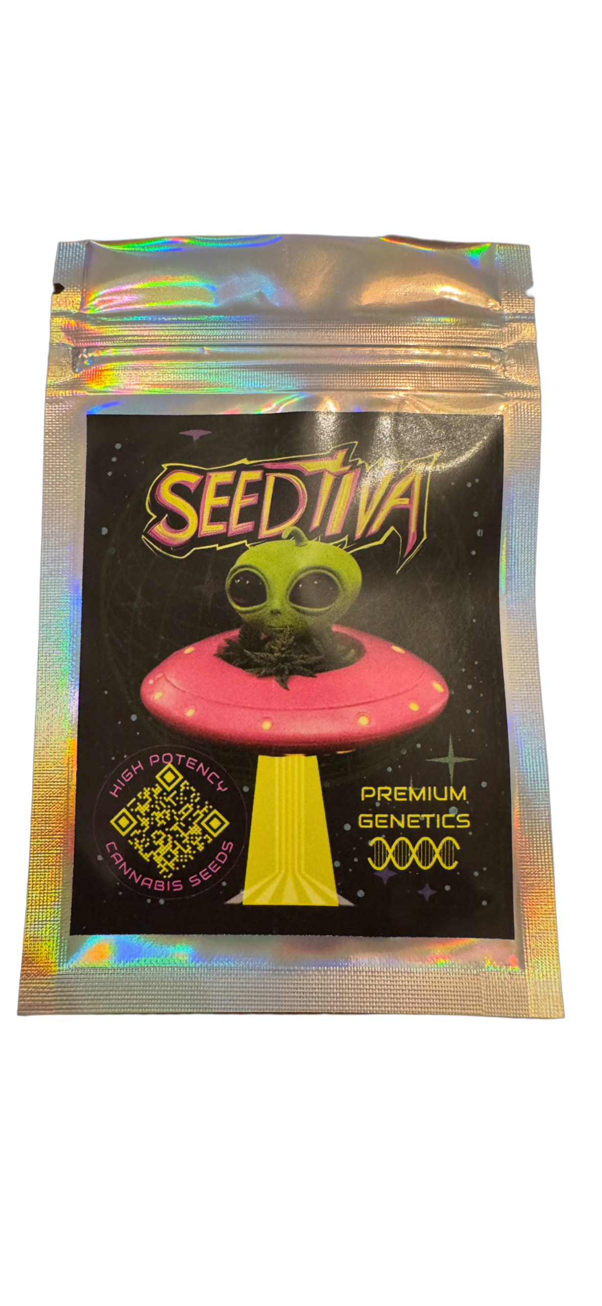Wholesale 20 Packs Feminized AUTOFLOWER Cannabis Seeds (3 seeds per pack) Resealable Holographic Mylar Packaging