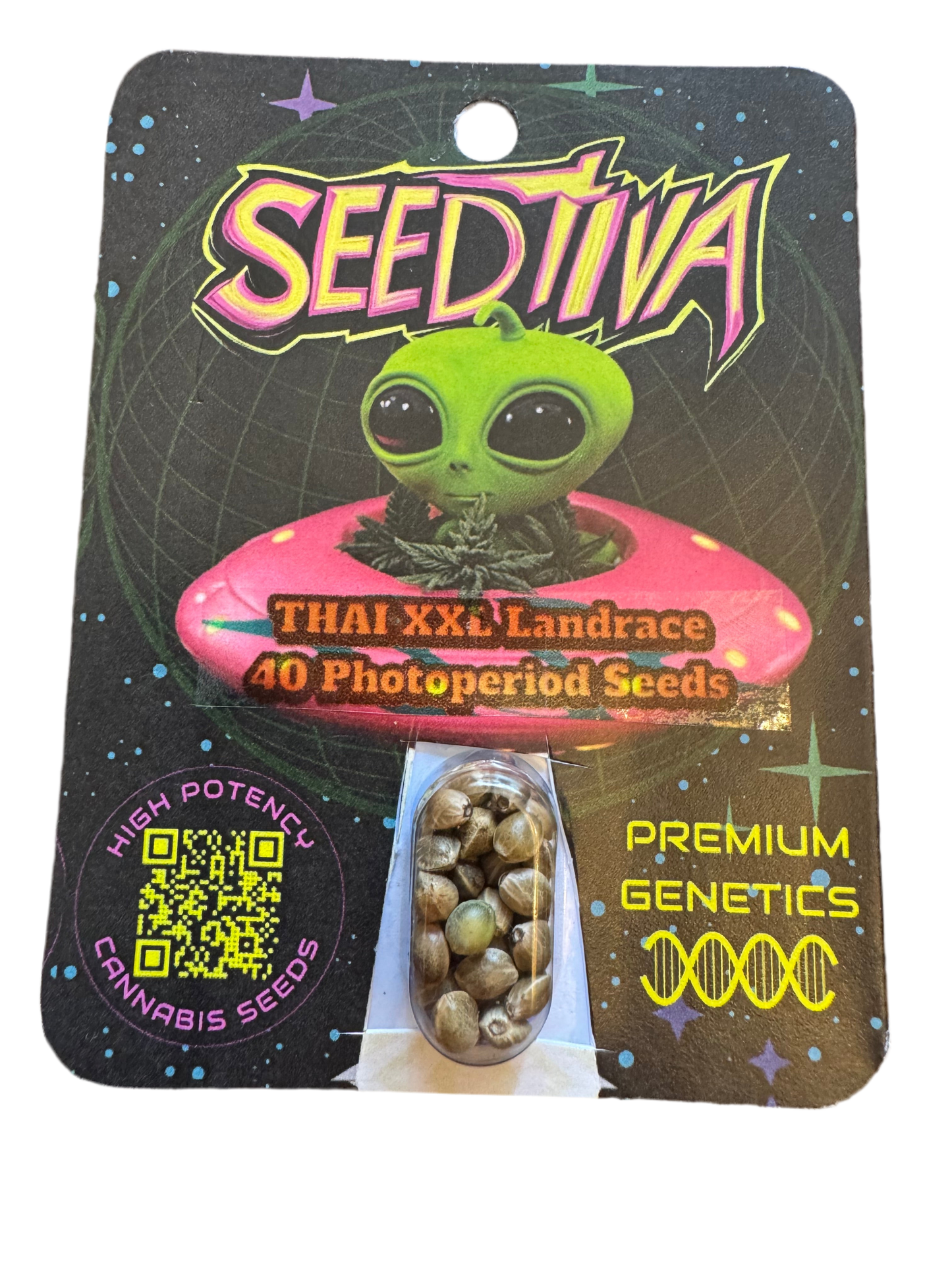 Wholesale 10 Packs Landrace Cannabis Seeds (40 seeds per pack) Anti-theft Packaging with Seed Display Bubble