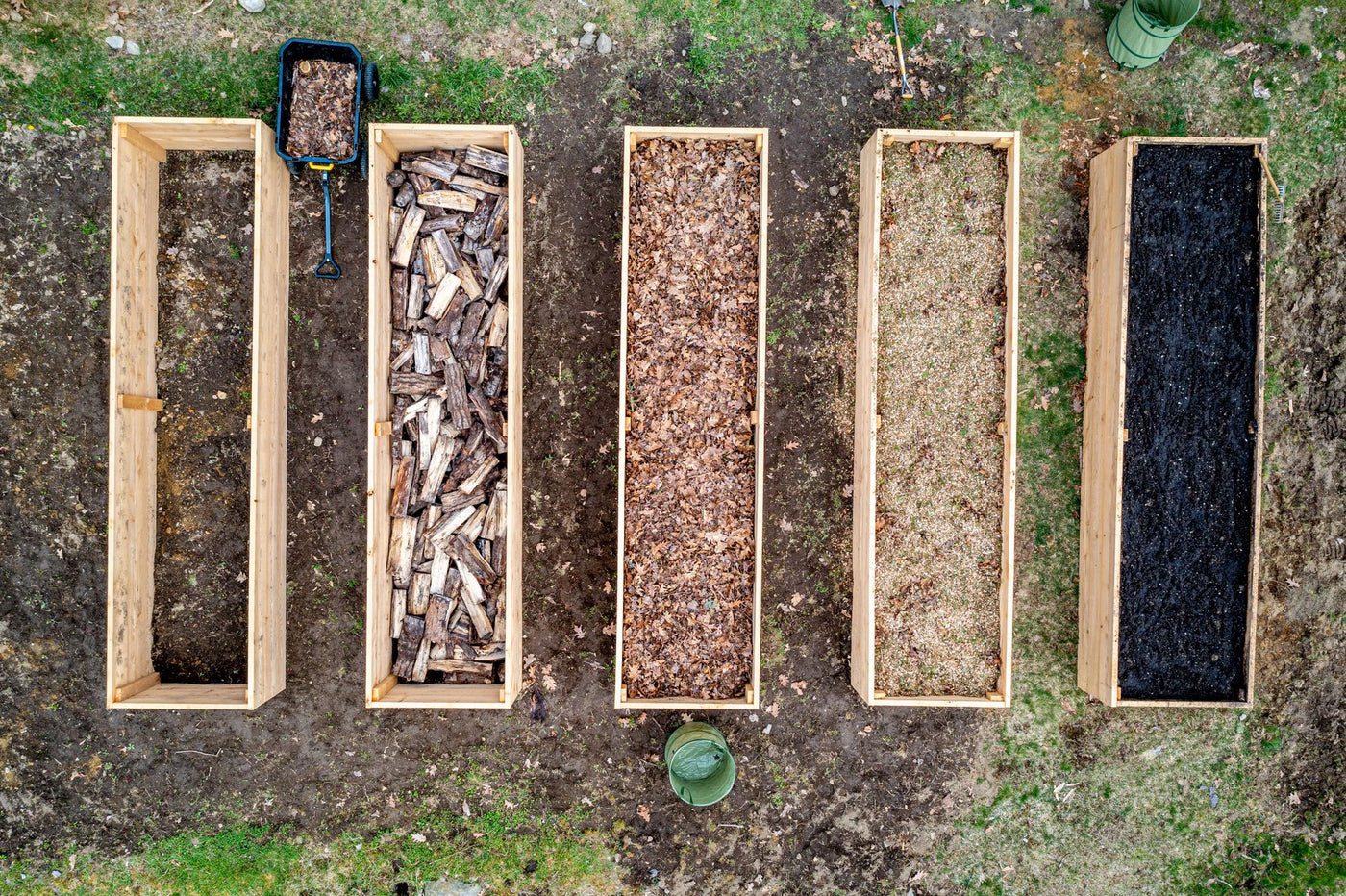 Building Living Soil for Massive Multi-Year Outdoor Beds