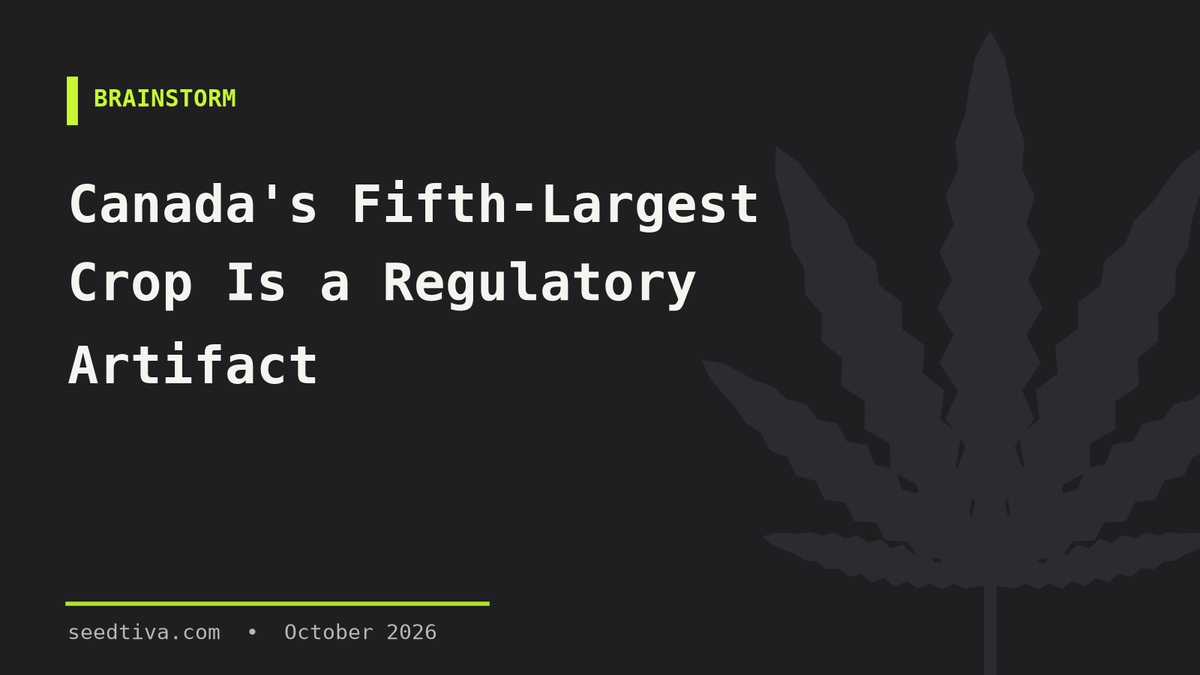 Canada's Fifth-Largest Crop Is a Regulatory Artifact