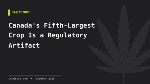 Canada's Fifth-Largest Crop Is a Regulatory Artifact