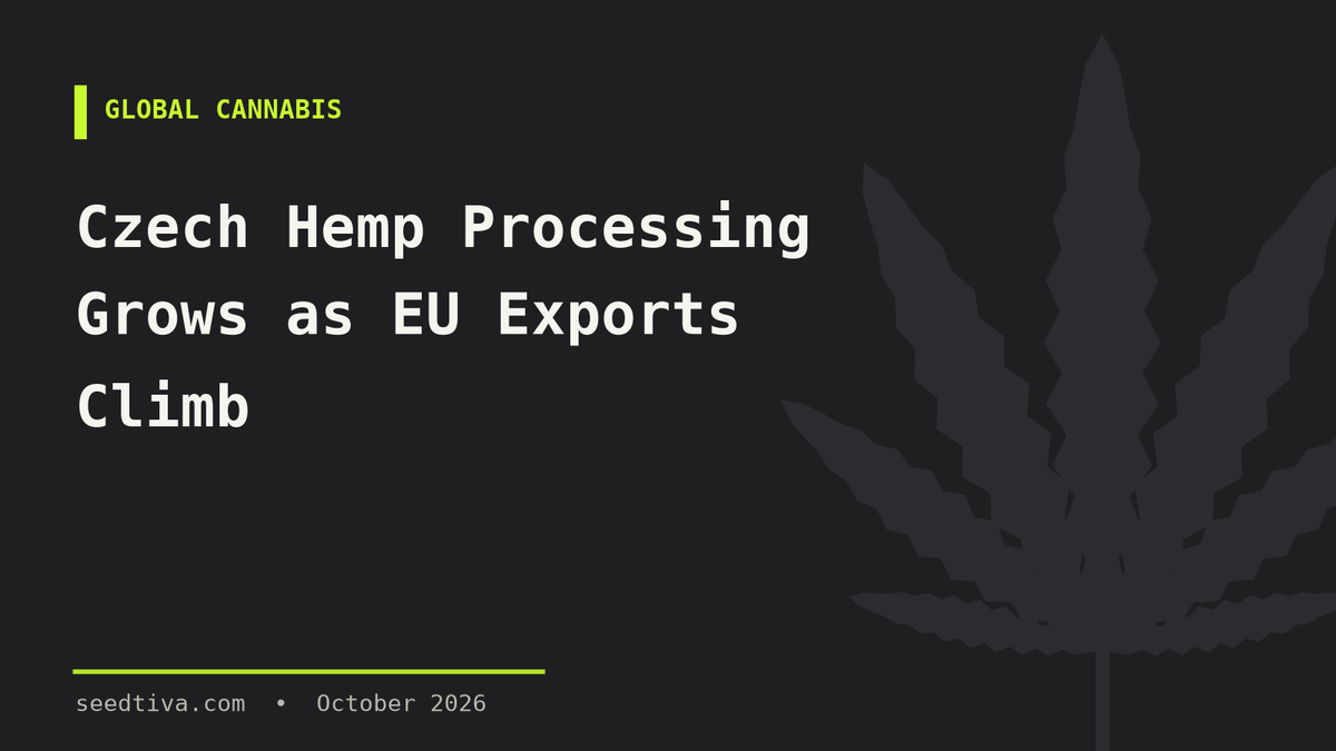 Czech Hemp Processing Grows as EU Exports Climb
