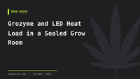 Grozyme and LED Heat Load in a Sealed Grow Room