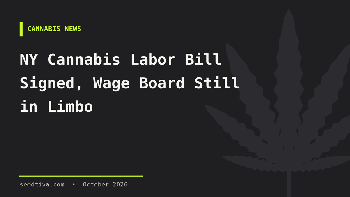 NY Cannabis Labor Bill Signed, Wage Board Still in Limbo