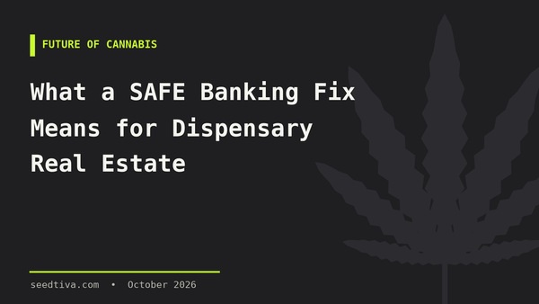 What a SAFE Banking Fix Means for Dispensary Real Estate