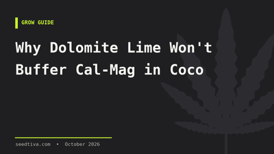 Why Dolomite Lime Won't Buffer Cal-Mag in Coco